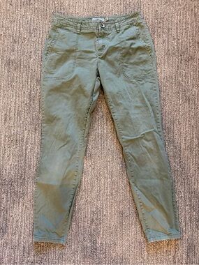 Vineyard Vines Women’s Olive Green Skinny Chino Pants Size 2 Stretch Casual